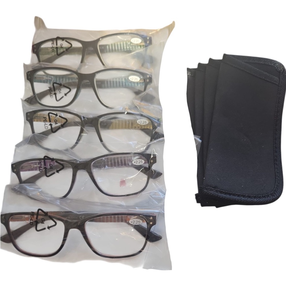 Black Reading Glasses Set